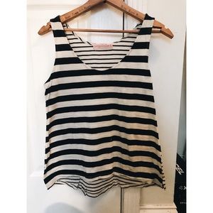 Cute striped nAvy and cream tank